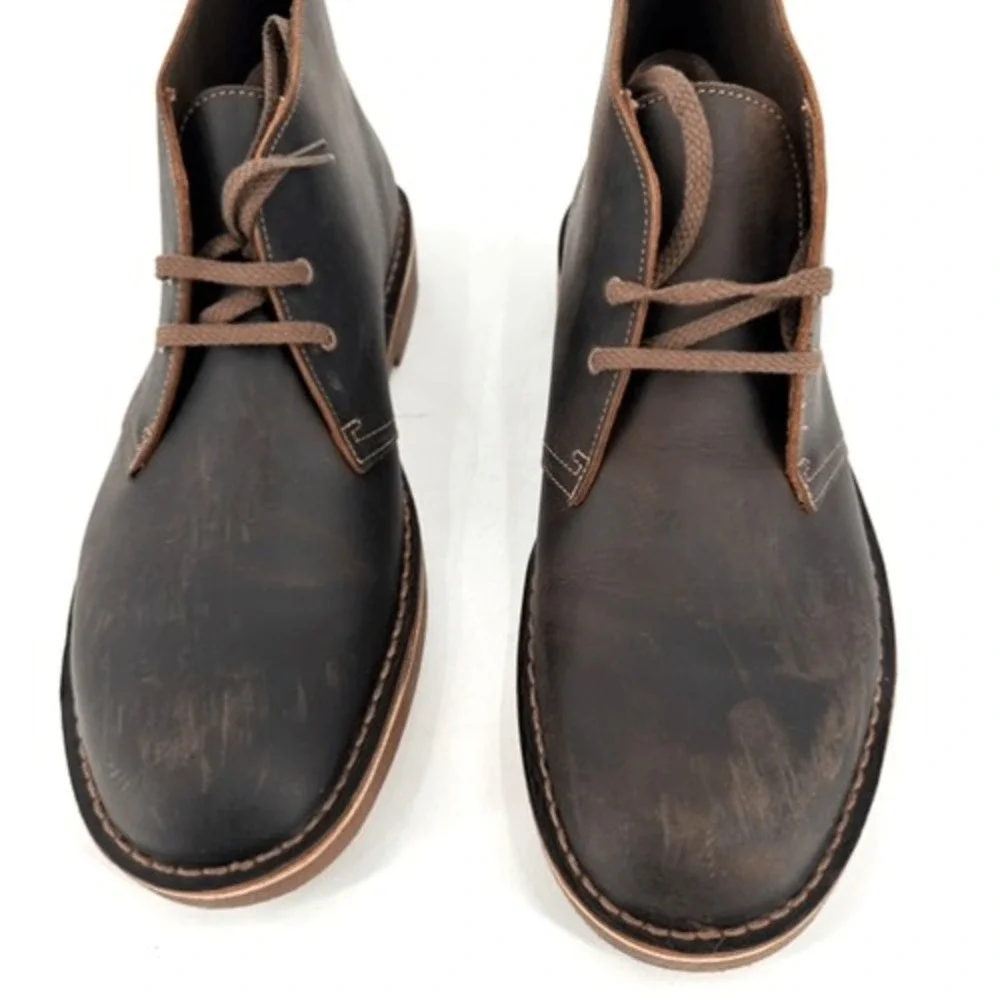 Clarks Bushacre 2 Chukka Boots Mens Size 11 Beeswax Brown Leather Desert Classic